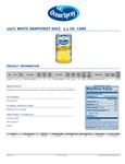 Ocean Spray 5.5 oz. White Grapefruit Juice Nutrition Ocean Spray 5.5 oz. White Grapefruit Juice Nutrition