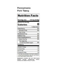 10207380 & 10207381 Regal Pennsylvania Pork Twang Nutrition