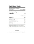 Nutrition Sheet