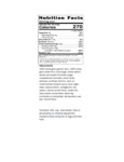 104KDK1393 Nutrition Label
