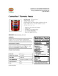2001796 Contadina Tomato Paste nutrition 2001796 Contadina Tomato Paste nutrition