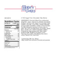 Hope's Cookies Sugar-Free Chocolate Chip Cookie Dough Nutrition