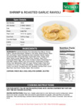 Seviroli Shrimp & Garlic Ravioli Nutrition Seviroli Shrimp & Garlic Ravioli Nutrition