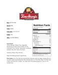 113565459 Tom Sturgis Thin Stix Pretzels 4 lb. Box Nutrition Sheet