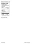 Nutrition Sheet