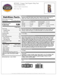 Oregon Chai Dirty Chai Nutrition