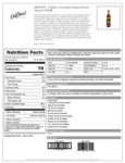 DaVinci Banana Bread Nutrition