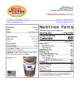 17225_Great_Glaze_-_Blue_Raspberry_12-28oz Nutrition