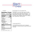 Hope's Cookies Gluten-Free Chocolate Chip Cookie Dough Nutrition