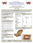 Spec Sheet/Nutrition