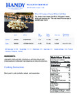 Handy 1 lb. Jumbo Lump 90/130 Crab Meat Nutrition Information