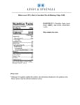 DARK 58% CACAO PICCOLI nutrition DARK 58% CACAO PICCOLI nutrition