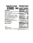 SYRUP CONC PINEAPPLE nutrition