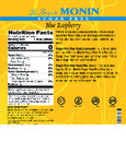 Monin Sugar Free Blue Raspberry Nutrition