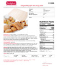 SOPAPILLA DOUGH BITES .34OZ Nutrition SOPAPILLA DOUGH BITES .34OZ Nutrition