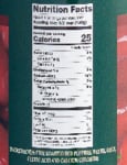 Roasted Red Peppers 28 oz. Nutrition Sheet