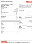 711LMTOPCHOC_2091_LYONS CHOCOLATE FLAVORED HOT FUDGE TOPPING_SPEC 711LMTOPCHOC_2091_LYONS CHOCOLATE FLAVORED HOT FUDGE TOPPING_SPEC