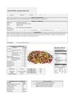 Nutrition Sheet