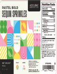 Adourne Pastel Bold Sequin Sprinkles Nutrition Adourne Pastel Bold Sequin Sprinkles Nutrition