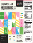 Adourne Mini Pastel Bold Sequin Sprinkles Nutrition Adourne Mini Pastel Bold Sequin Sprinkles Nutrition
