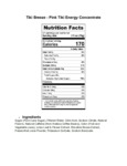 711TKBZPINK SYRUP ENERGY CONC PINK 67.6 FL. OZ TIKI BREEZE Nutrition 711TKBZPINK SYRUP ENERGY CONC PINK 67.6 FL. OZ TIKI BREEZE Nutrition