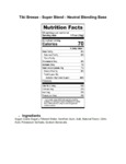 711TKBZSUPBD FROZEN BEVERAGE BASE NEUTRAL 67.6 FL. OZ TIKI BREEZE Nutrition