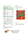 Stanislaus 74-40 6 Ib. Canned Tomato Filets Stanislaus 74-40 6 Ib. Canned Tomato Filets