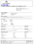 811NV-595 Nutrition Sheet