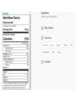871BRO20145 Nutrition Label
