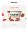 YOGURT GREEK STRAWBERRY NONFAT 12/5.3OZ CHOBANI 004