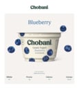YOGURT GREEK BLUEBERRY NONFAT 12/5.3OZ CHOBANI 005