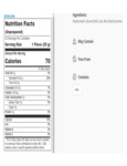 875BEL453198 Nutrition Label