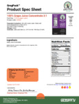 Grape Juice Concentrate Nutrition