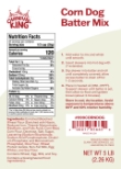 Carnival King Corn Dog Batter Mix Nutrition