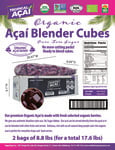 ACAI CUBES BLENDER ORGANIC UNSWEET nutrition