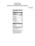 Backyard Pro Chesapeake Seasoning Blend 12 oz Backyard Pro Chesapeake Seasoning Blend 12 oz