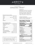 BEEF VEGAN GROUND PLANT BASED 4_3LB ABBOT'S BUTCHER Nutrition BEEF VEGAN GROUND PLANT BASED 4_3LB ABBOT'S BUTCHER Nutrition