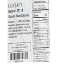 Blue Gummi Dolphins Nutrition Blue Gummi Dolphins Nutrition