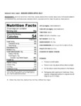 Bossen 8.38 lb. Green Apple Jelly Topping Nutrition Information