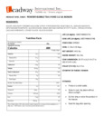 Bossen Lychee Powder 2.2 lb. Nutrition Label