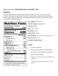 Bossen 2.2 lb. Milk Snow Ice Powder Mix Nutrition Information
