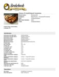 Brakebush Gold'N'Spice Chicken Tenderloins Specsheet