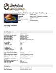 Spec Sheet/Nutrition