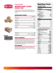 Rich's Brownie Burst Cookie Nutrition