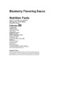 Capora 12 oz. Blueberry Flavoring Sauce Capora 12 oz. Blueberry Flavoring Sauce