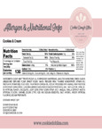 Cookie Dough Bliss Edible Cookies and Cream Cookie Dough Nutrition Information