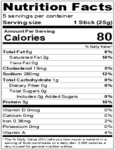 Benny's Chipotle Meat Straws Nutrition Information