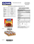 GOYA 12 oz. Chipotle Peppers Nutrition Information