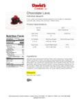 Annie's Chocolate Lava Cake Nutrition Annie's Chocolate Lava Cake Nutrition