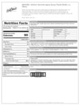 Nutrition Sheet